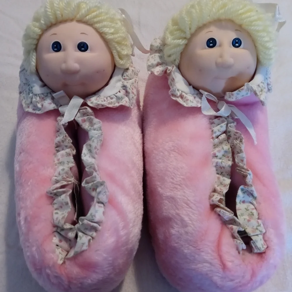 Vintage 1984 Cabbage Patch Kids girls slippers